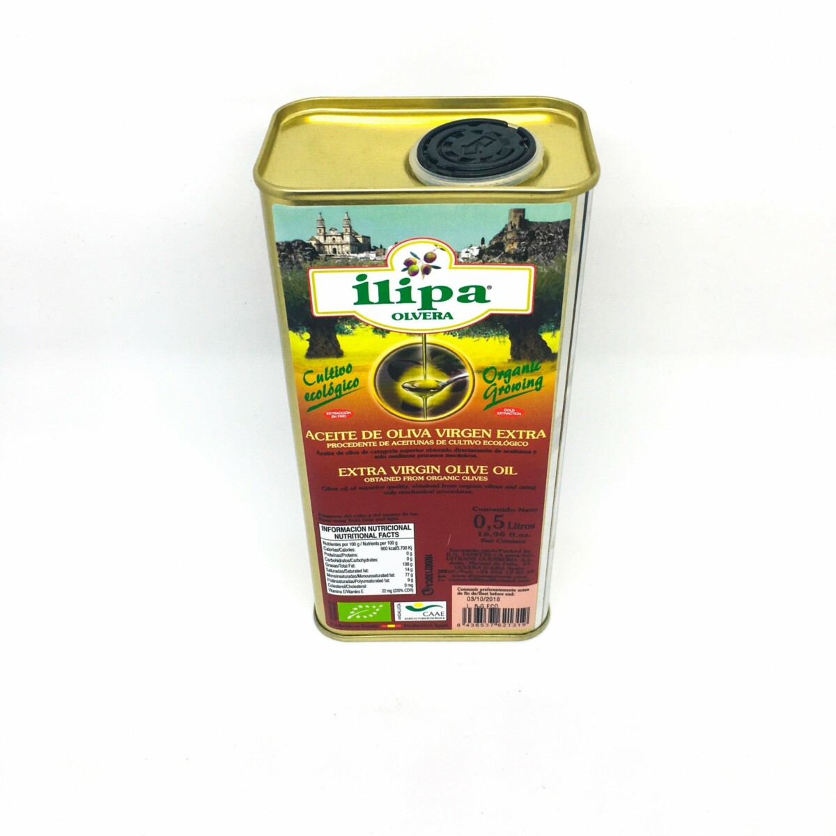 Aceite de Oliva ILIPA lata 500 ml.